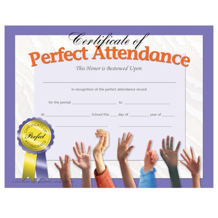 Hayes Certificate of Attendance, PK5 VA613-5